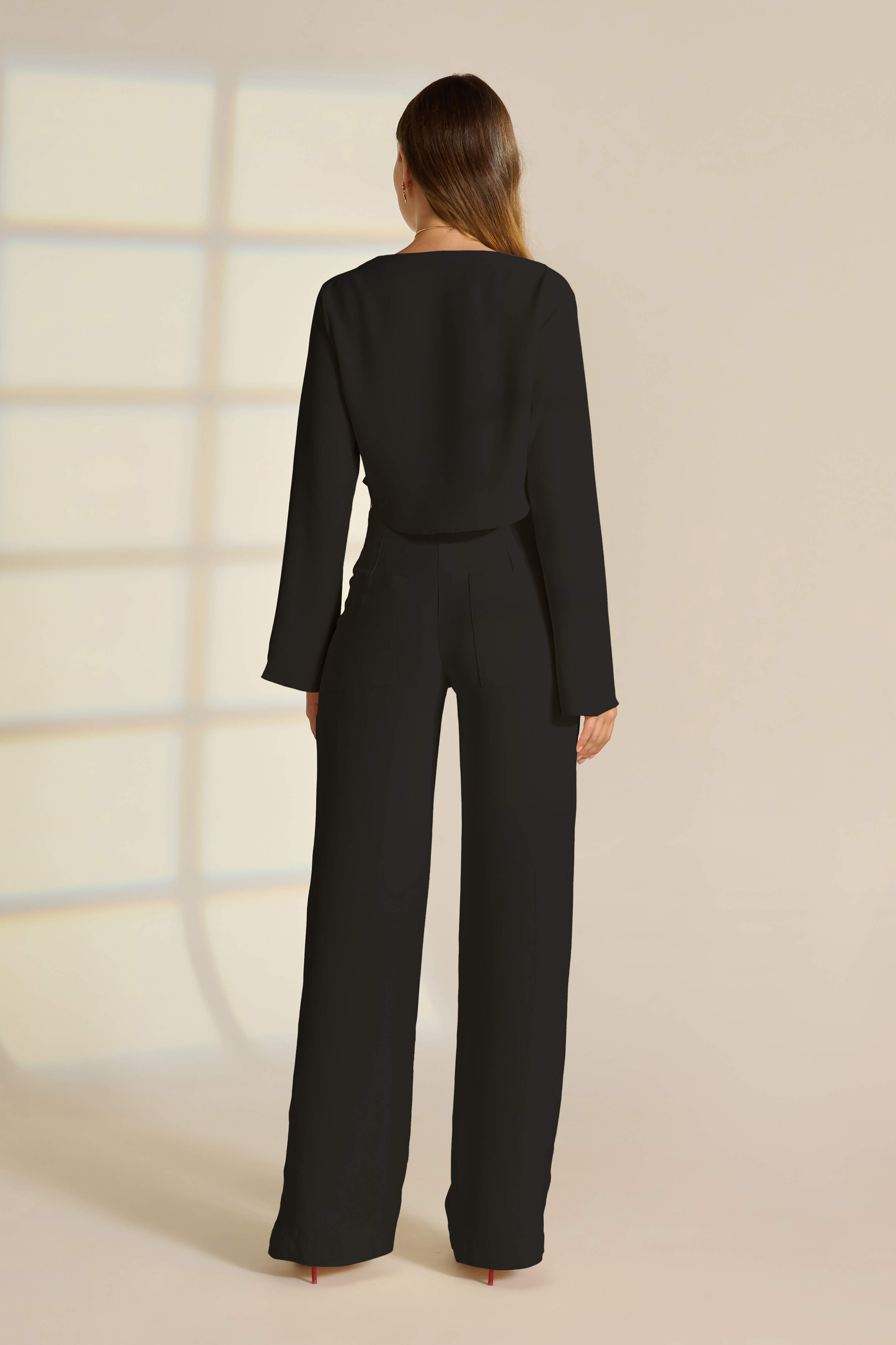 BLUSA AVA DE CREPE - PRETO