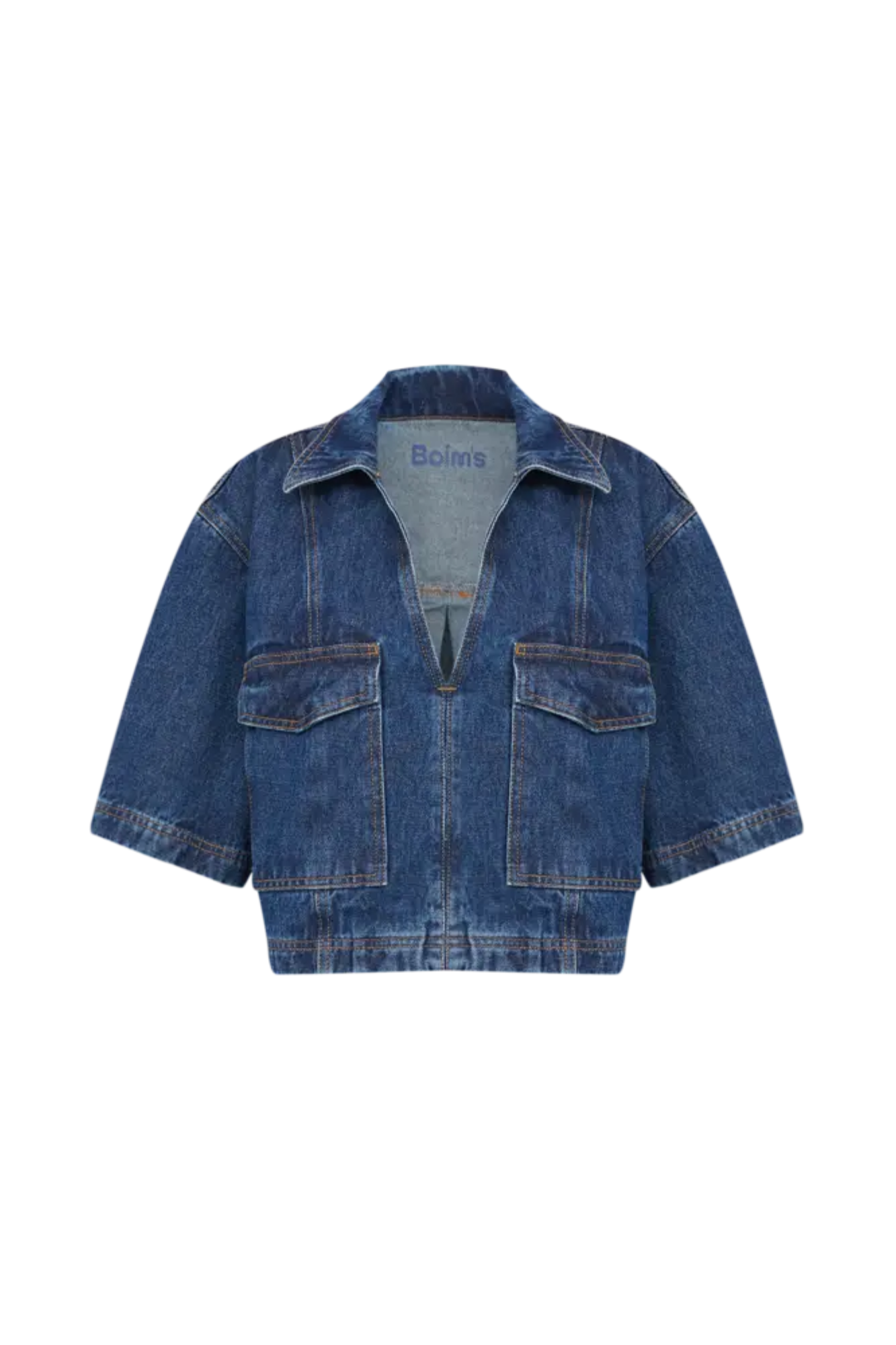 CAMISA JEANS CROPPED ADULTO TIPUANA
