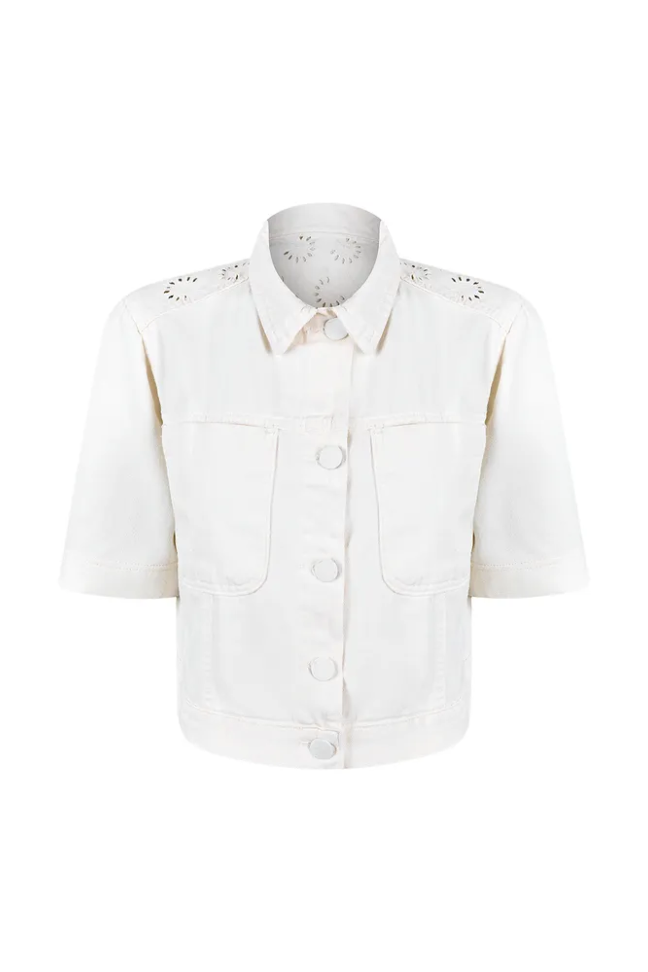 CAMISA JEANS MANGA CURTA ADULTO ABÉLIA