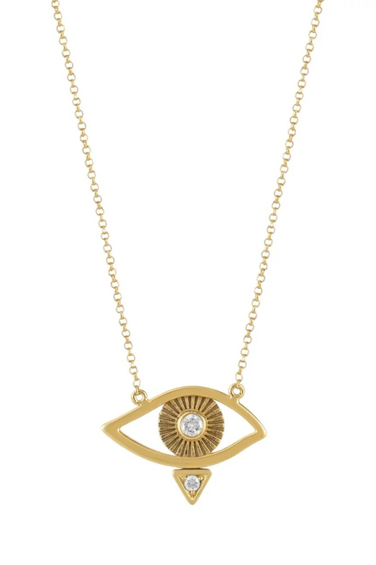 COLAR OLHO GREGO BRILHANTE