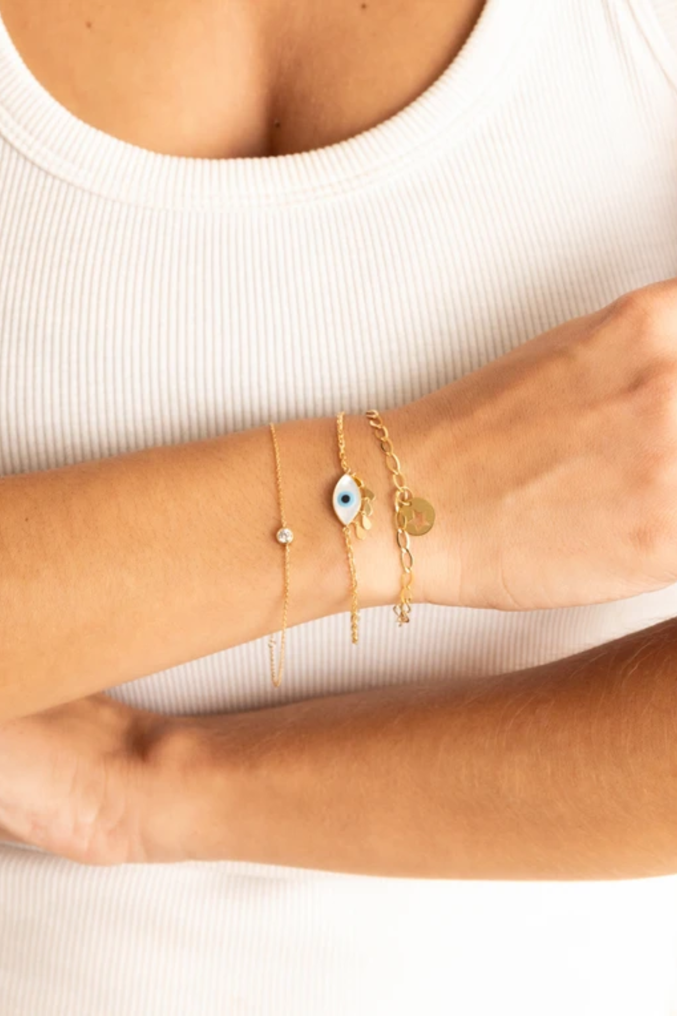 PULSEIRA OLHO MADREPÉROLA SEM CÍLIOS