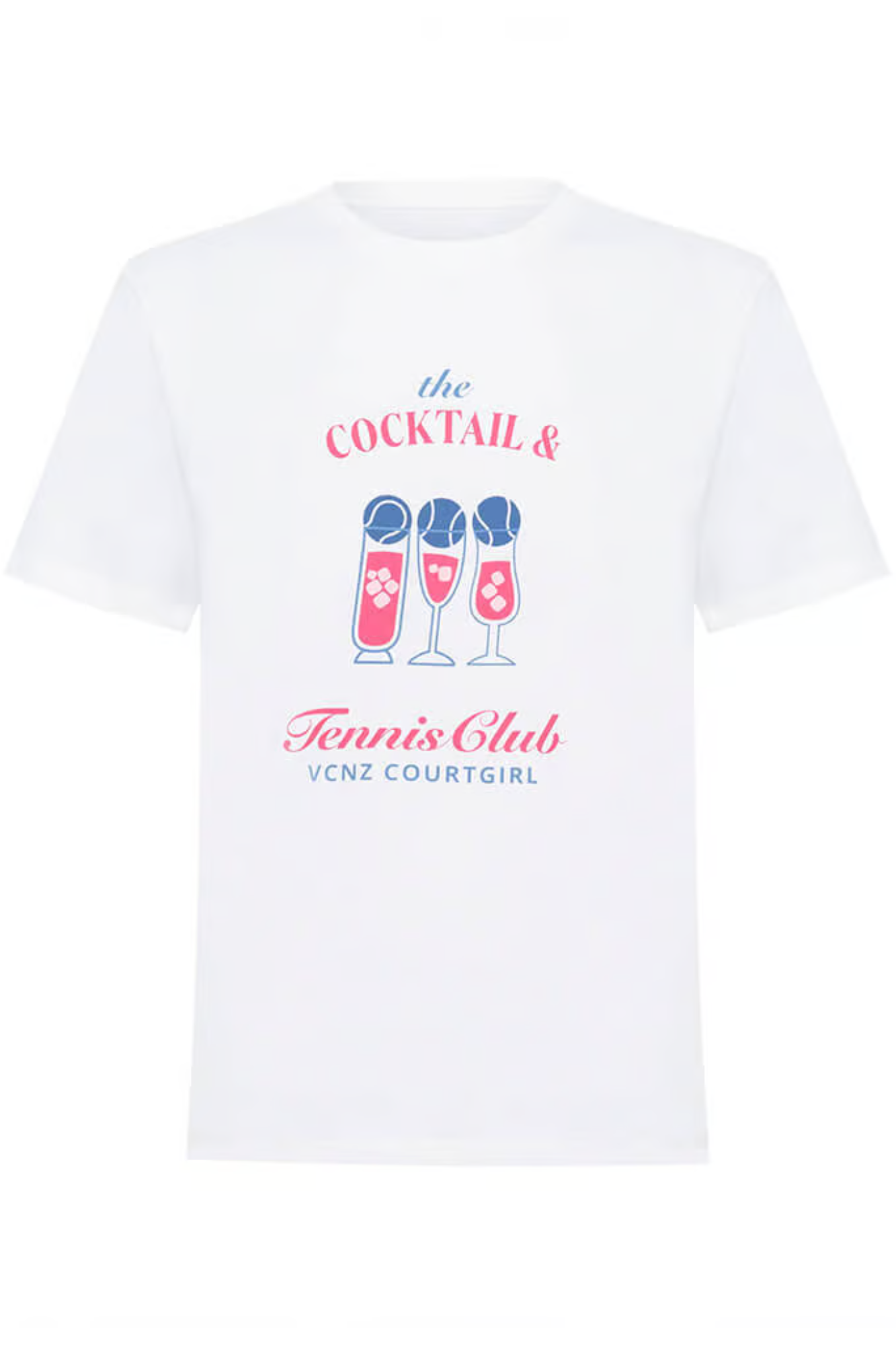 T-SHIRT FEMININA COCKTAIL & TENNIS