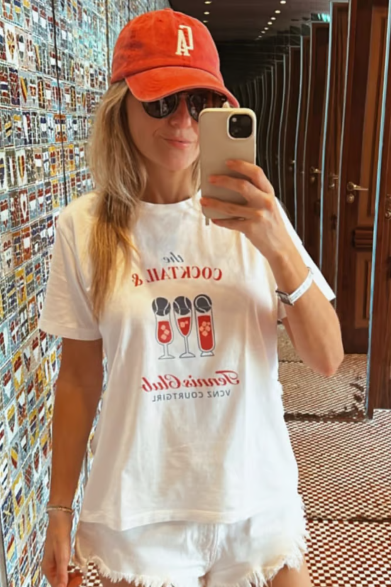 T-SHIRT FEMININA COCKTAIL & TENNIS