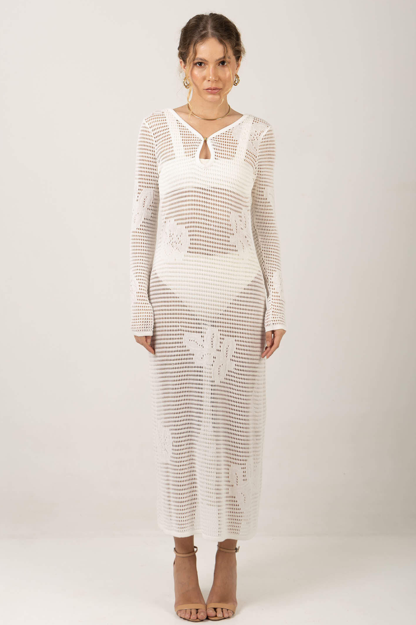 VESTIDO CROCHET BORDADO MILA