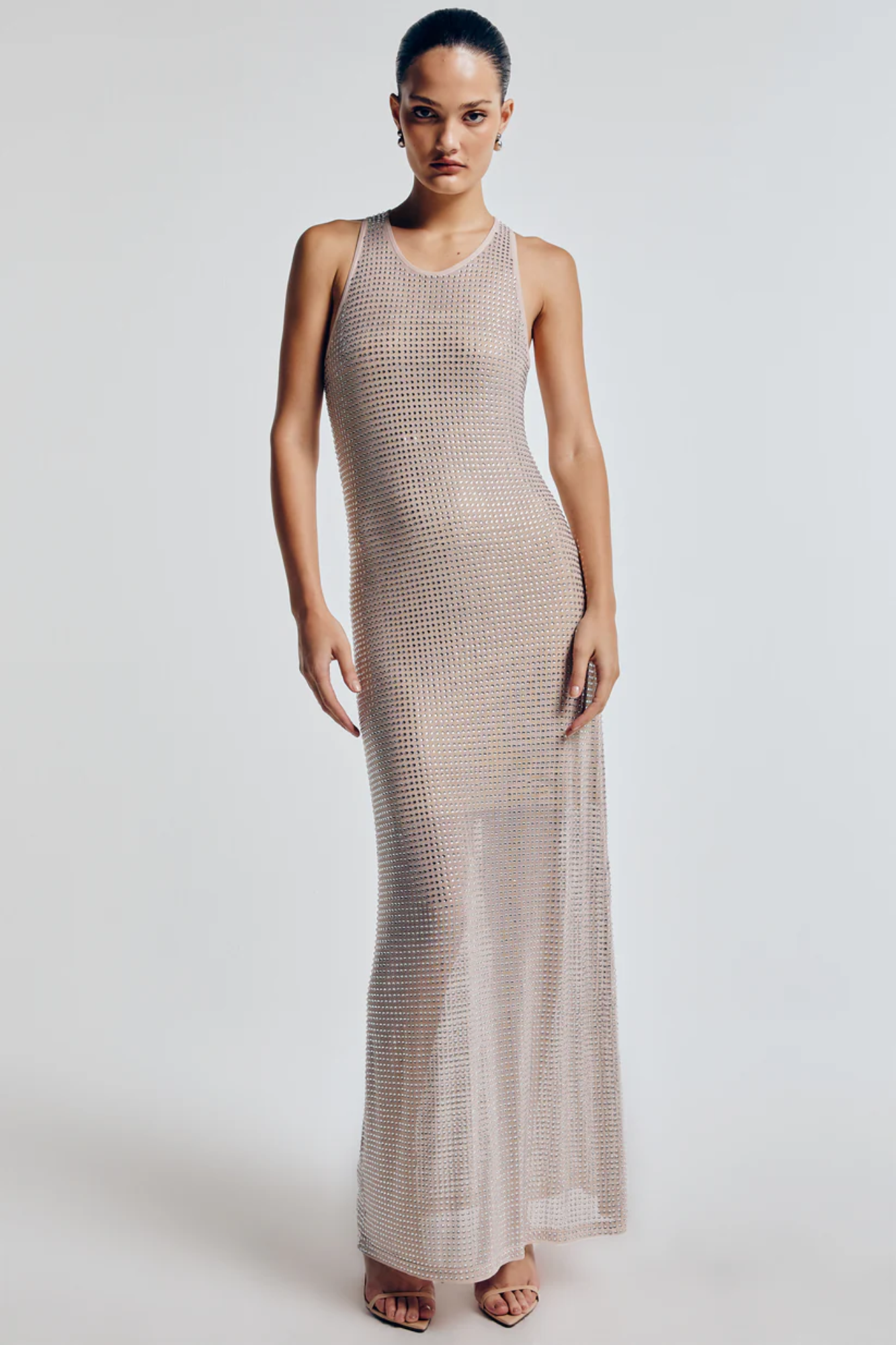 VESTIDO LONGO CRISTAIS FRENCH