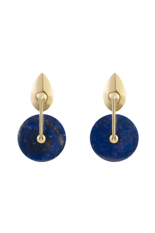 BRINCO CÍRCULO LÁPIS LÁZULI