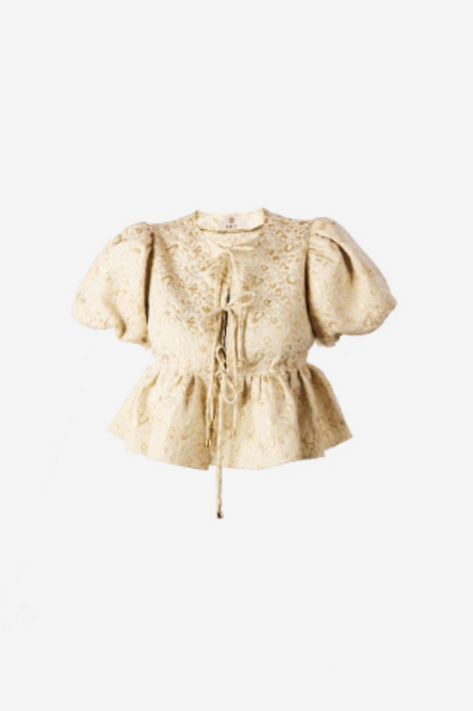BLUSA LAÇOS EM JACQUARD
