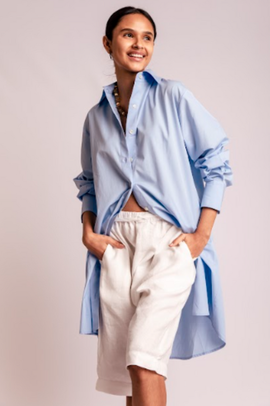 CHEMISE AZUL CLARA