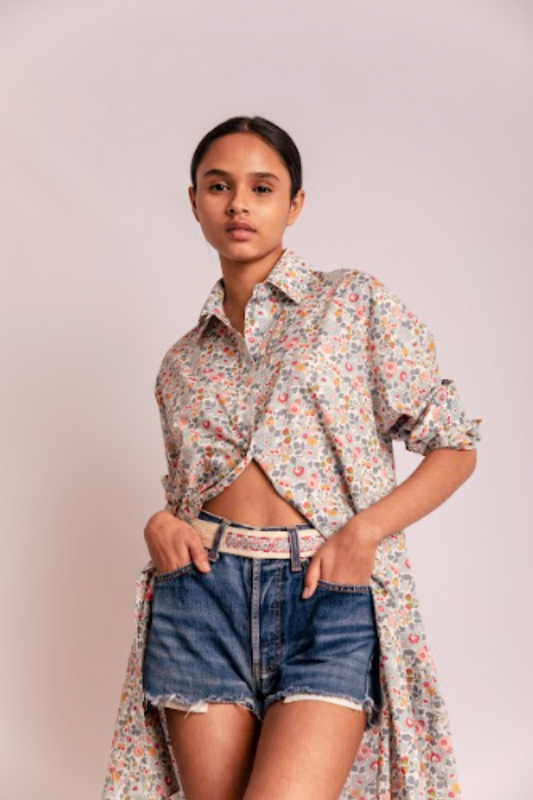 CHEMISE LIBERTY AZUL CURTA