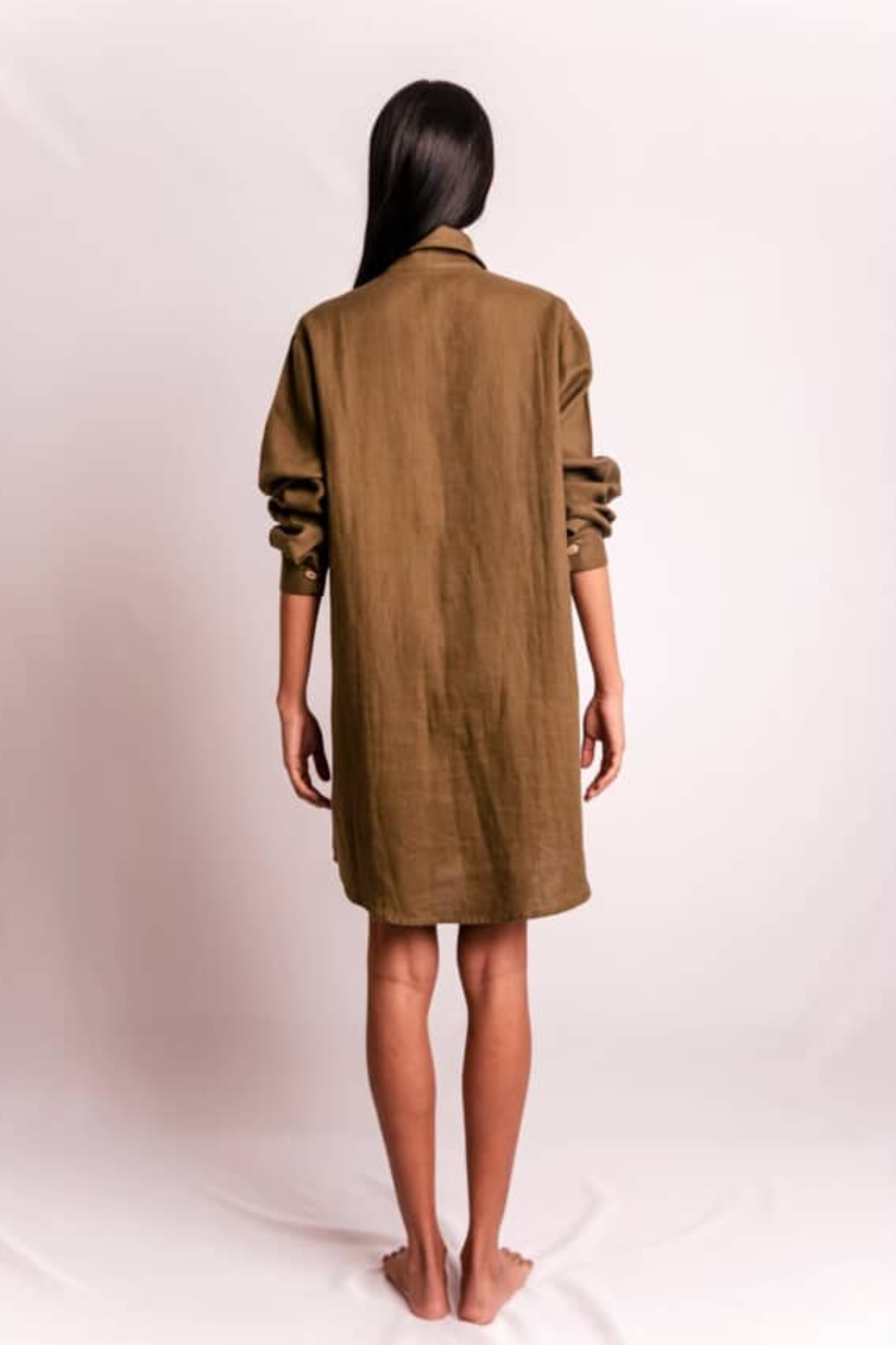 CHEMISE VERDE MILITAR CURTA