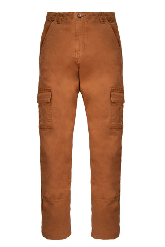 CALÇA JEANS CARGO ADULTO KHAKI