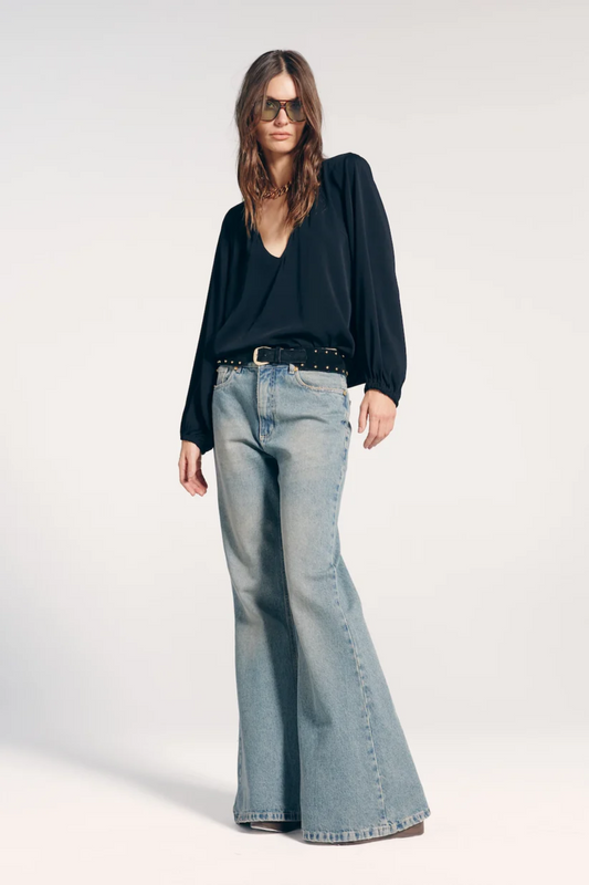 CALÇA JEANS FLARE JANE