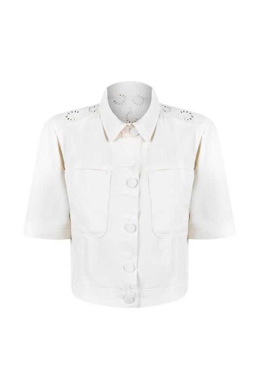 CAMISA JEANS MANGA CURTA ADULTO ABÉLIA