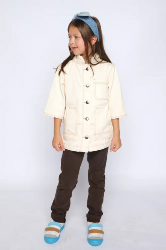 CAMISA JEANS BÁSICA INFANTIL OCNA