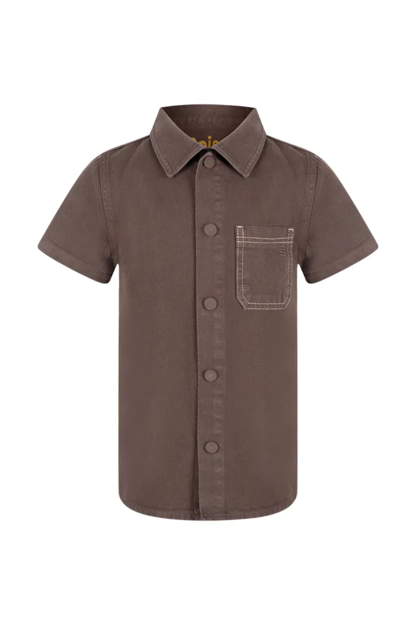 CAMISA JEANS MANGA CURTA INFANTIL BURITI