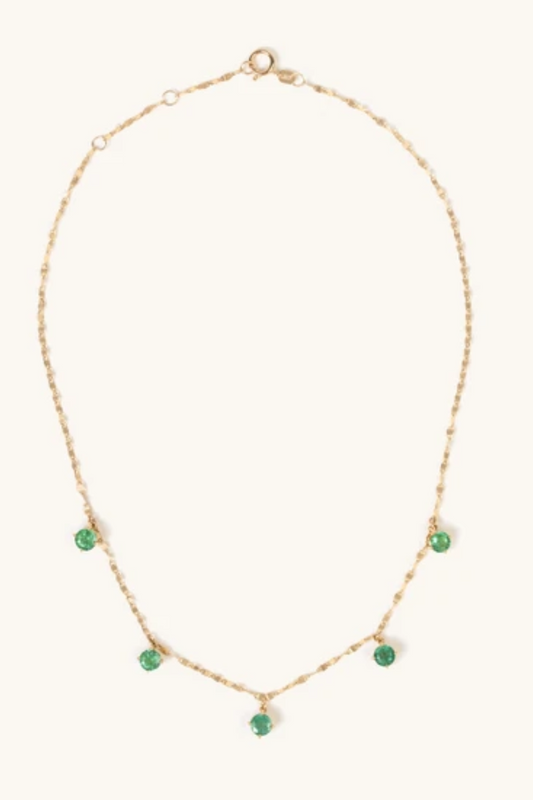 COLAR SHINY ESMERALDA DOTS