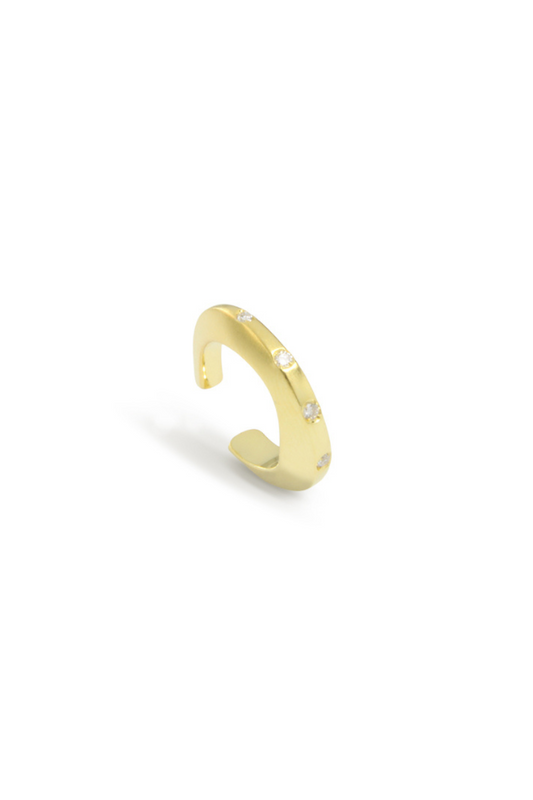 EARCUFF LUNA COM DIAMANTES