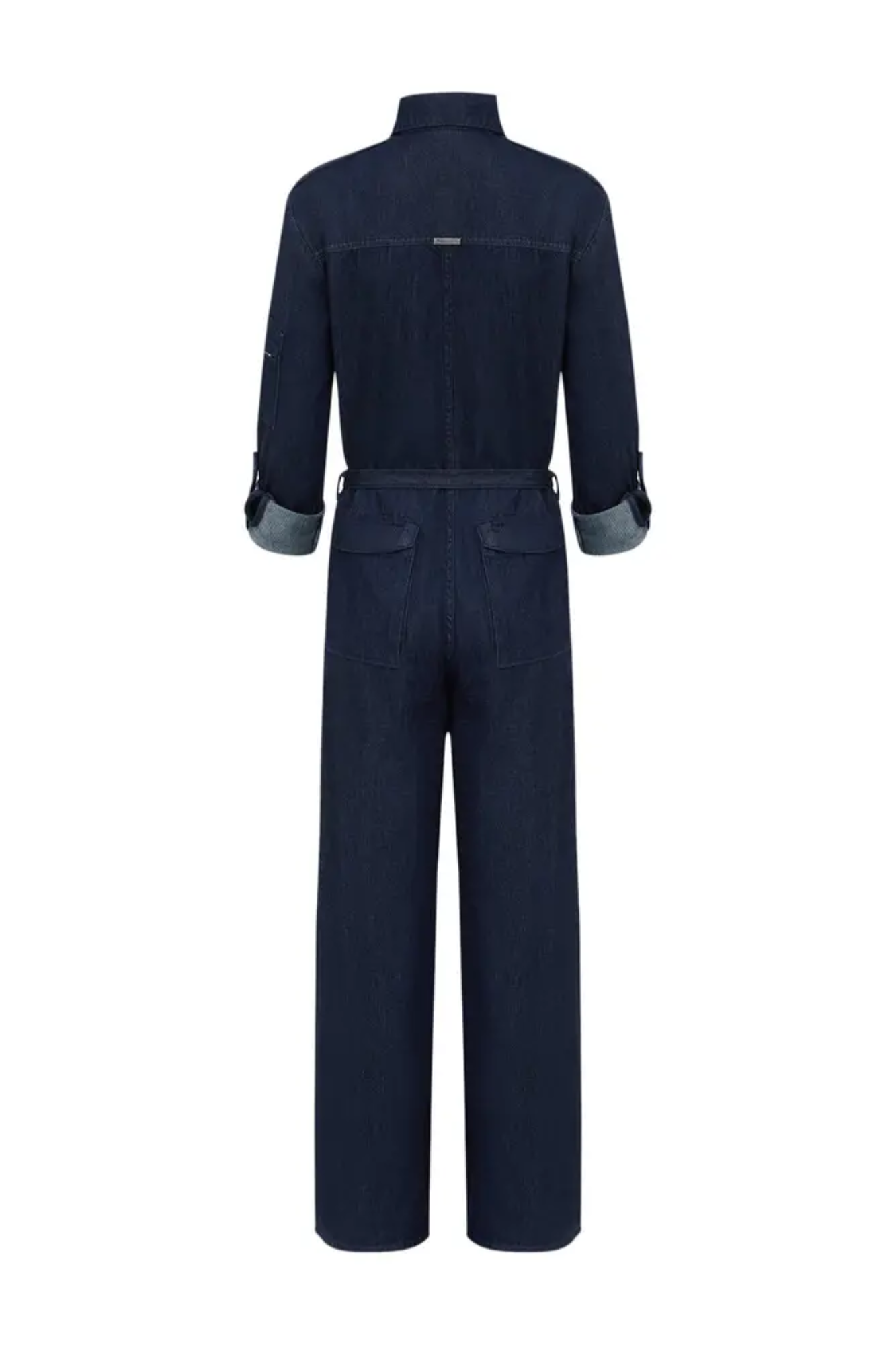MACACÃO JEANS WIDE LEG ADULTO MANDARIM