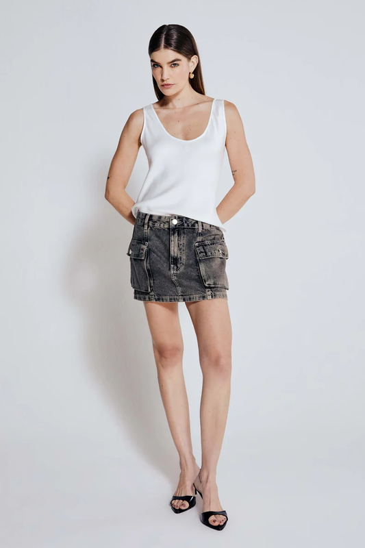 SAIA JEANS CARGO LÉONIE - BLACK DIRTY