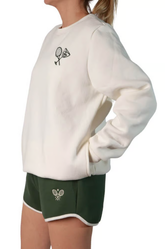 SHORTS VERDE MOLETOM FEMININO TENNIS CLUB