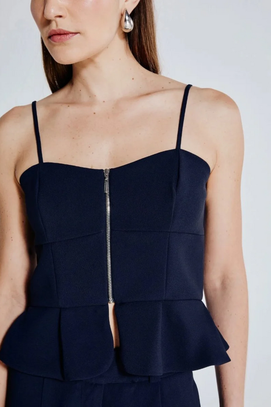 TOP CREPE MARINE