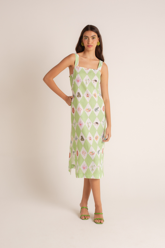 VESTIDO LINE CALEIDOSCÓPIO AMAZÔNICO